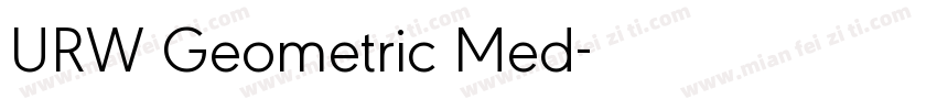URW Geometric Med字体转换